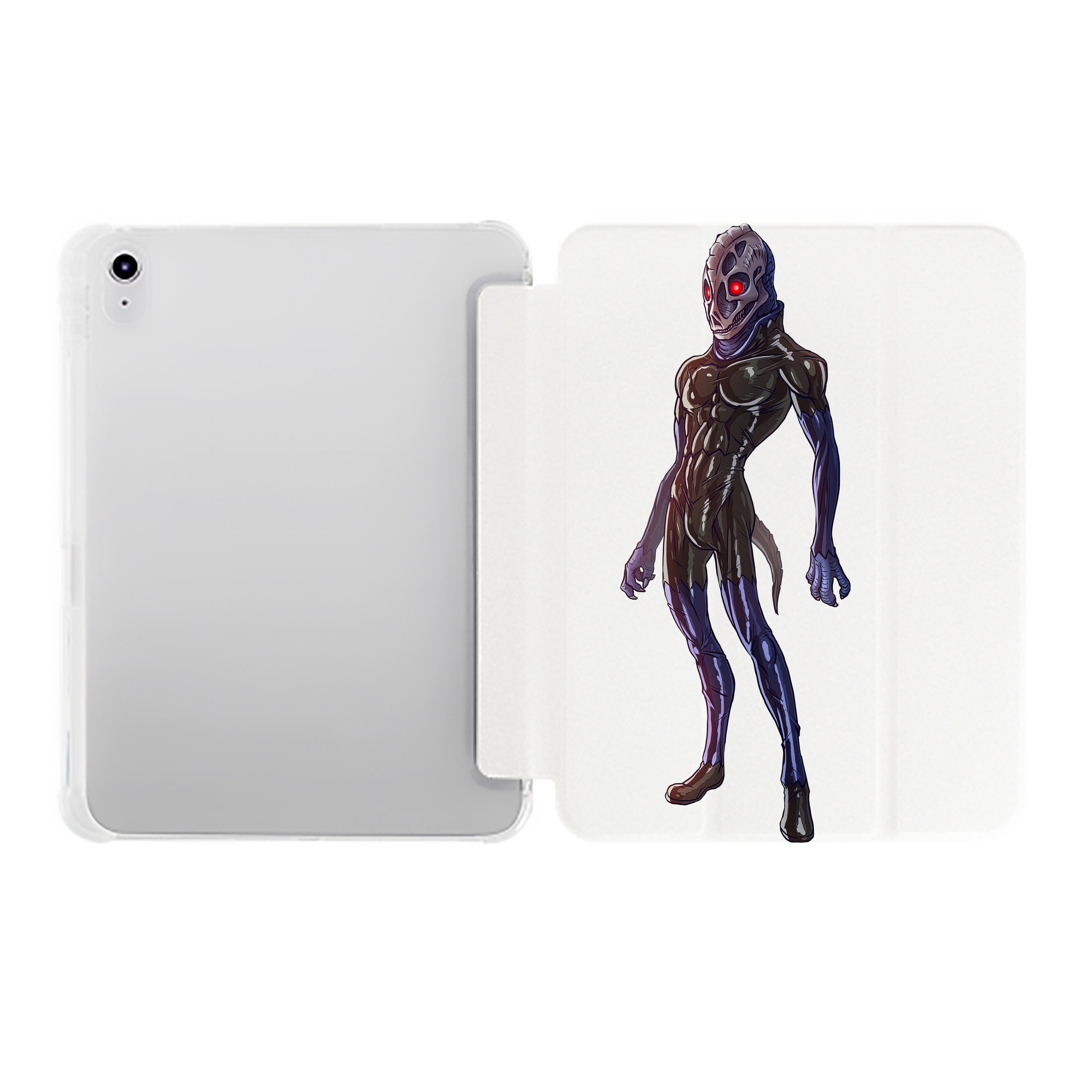 （画像用） ウルトラマン Ultraman IPad ケース ペン収納付き 三つ折りスタンド PUレザー×シリコン 対応機種9.5/10.5/10.9インチ
